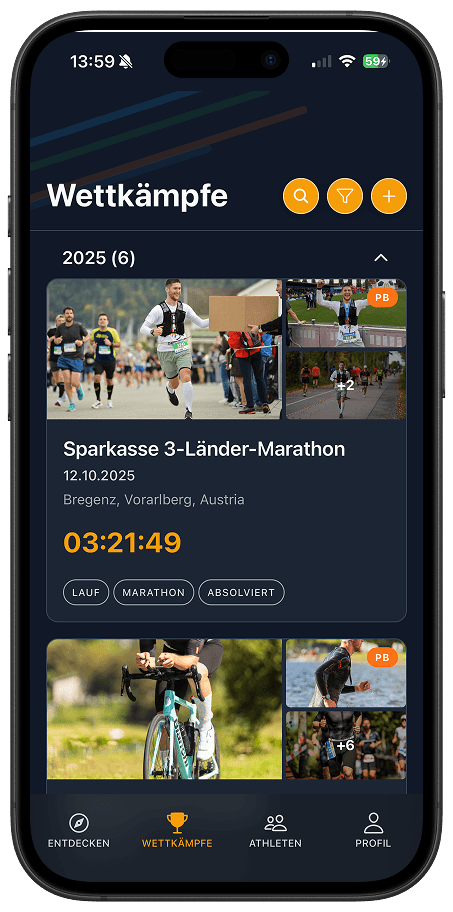 Dein digitales Wettkampf-Tagebuch - 2